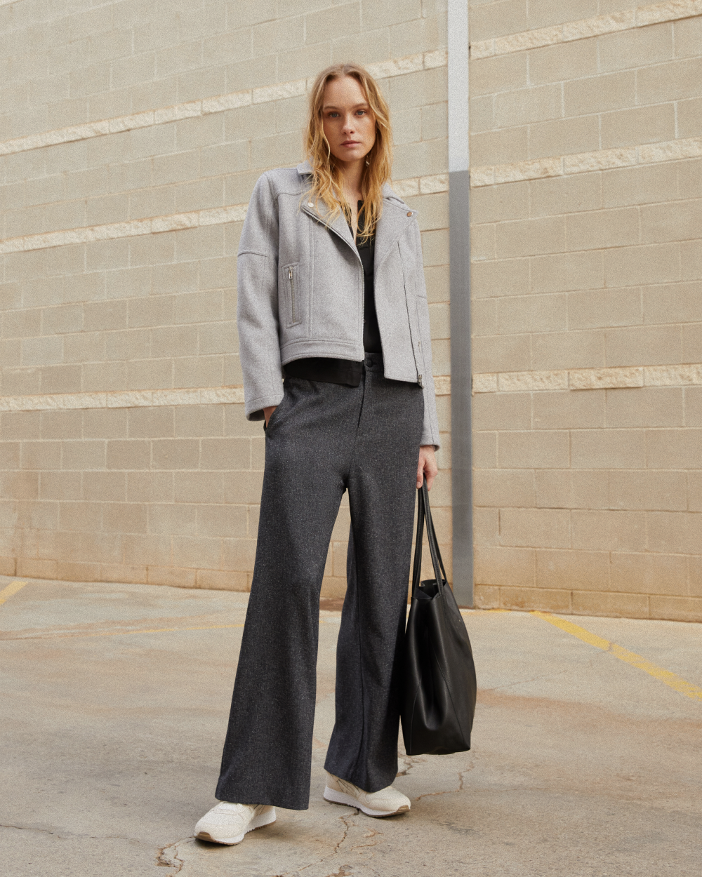 Pantalón ancho traje