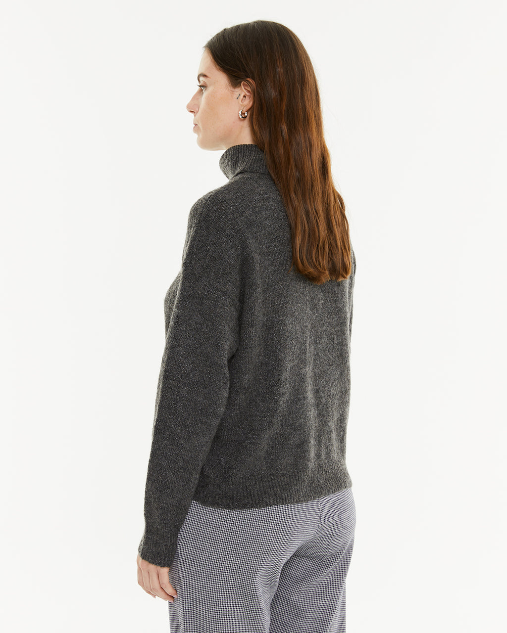 Jersey cuello alto con lurex
